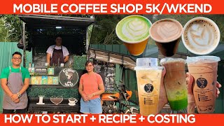 Mobile Coffee Shop Dream Wedding naAchieve 5kWeekend How To Start Puhunan Costing [upl. by Anua141]