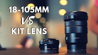 Sony 18105mm vs Sony Kit Lens 1650mm  a6500 Range Focus amp Bokeh Test Footage  SELP18105G [upl. by Anib]