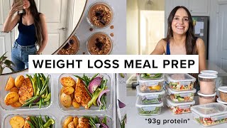 1 hour weight loss meal prep  93g protein per day  super easy [upl. by Alyn]