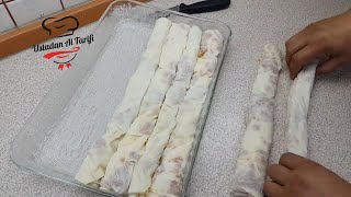 PATATESLİ BÖREK TARİFİ Hazır Yufkadan Kolay Patatesli Börek Tarifi  Ustadan Al Tarifi [upl. by Aer985]