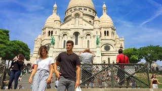 PARIS WALK  SacréCoeur Basilica in Montmartre  France [upl. by Aidyl]