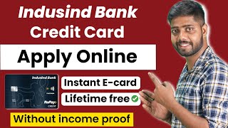 indusind bank credit card apply online  indusind credit card apply online  credit card kaise bana [upl. by Martyn]