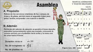 Asamblea  Partitura y Tablatura ♫  Toques Banda de Guerra 🎺 [upl. by Tybald]