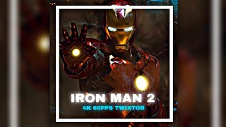 Iron Man 4K Scene Pack  4K 60fps Twixtor  Iron Man 2 [upl. by Lisk]