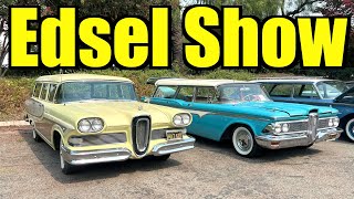 Edsel Owners Club National Meet Car Show In Ontario California [upl. by Merriott]