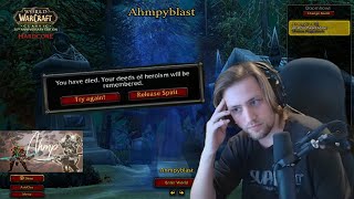 Ahmpys Death during Race to World First amp Sodapoppins reaction [upl. by Ennahgem640]