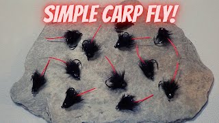 Carp Flies  The Simple But Effective Carp Vader Dark Hybrid Carp Fly  The Fly Guy [upl. by Conard]