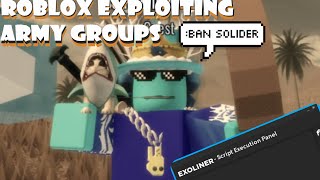 Exploiting Roblox Army Groups  ROBLOX Exploiting [upl. by Arada717]