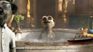 Compare the Meerkat  Bubble Bath Advert [upl. by Yrelav]