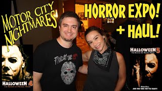 Motor City Nightmares 2021  Horror amp Halloween Expo Festival  Haul  I met Danielle Harris [upl. by Annotahs]