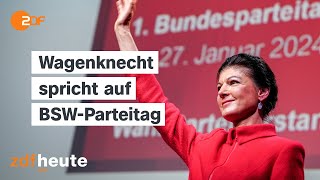 Sahra Wagenknecht spricht auf BSWParteitag [upl. by Wendalyn]