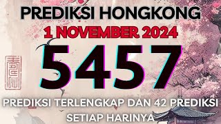 PREDIKSI HK 1 NOVEMBER 2024  BOCORAN TOGEL HONGKONG MALAM INI  RUMUS KEPALA EKOR HK JITU [upl. by Carlisle]