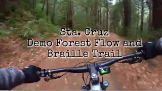 MTB Ride at Demo Forest Flow and Braille Trail Sta Cruz California mtblife stacruz bikelife [upl. by Aalst]