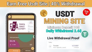 best usdt mining site 2024  cryptocurrency  money making  app usdt mining  bep20  robot [upl. by Calesta]