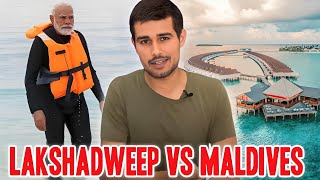 Lakshadweep vs Maldives who is better for spend holidays  Lakshadweep vs Maldives Dhurv rathee [upl. by Enneillij433]