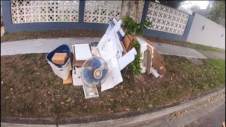 NO 6 CURBSIDEKERBSIDE BRISBANE SUBURBS QUEENSLAND AUSTRALIA TRASH PICKING [upl. by Berlinda]