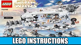 LEGO Instructions How to Build LEGO Assault on Hoth  75098 LEGO STAR WARS [upl. by Crin462]