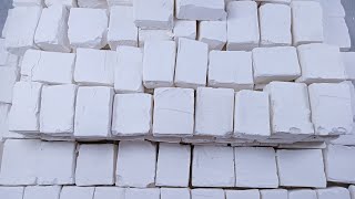 170 White Extra Soft crispy gym chalk mass crush Powdery  crunchy  Satisfying Relaxing  ASMR [upl. by Oiramd998]