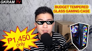 Keytech T1000 Tempered Glass Gaming Case Unbox and Review  GKram TV [upl. by Agon486]