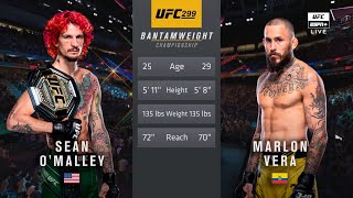 🔴 UFC 299 Sean OMalley vs Marlon Chito Vera 2  Full Fight amp Highlights  Bantamweight Title Bout [upl. by Lunetta]