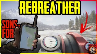 REBREATHER LOCATION SONS OF THE FOREST Plus Extra Crash Site Peacefull Mode Guide [upl. by Rayshell]