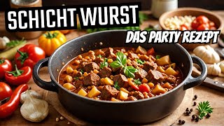 Schicht Wurst  das nächste Partygulasch Rezept  The BBQ BEAR [upl. by Quartus112]