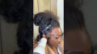 Must have Giving everything👏🏽🔥🔥hairstyle hairstyletutorialwigshdlacewig wiginstall [upl. by Annaihs]