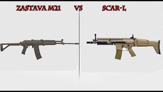 ZASTAVA M21 VS SCAR L [upl. by Lekar86]