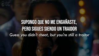 you betrayed me  Olivia Rodrigo  Traitor Sin Autotune  Video LetraLyrics [upl. by Ellerd]