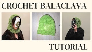 Crochet Balaclava Tutorial [upl. by Laleb]