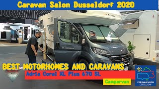 2021 Adria Coral XL Plus 670 SL Fiat Ducato Multijet Short Preview Dusseldorf Caravan Salon [upl. by Merle]