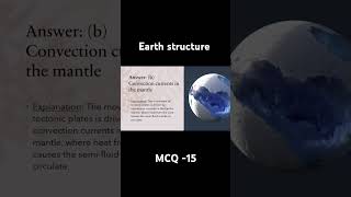 Earths Structure Plate Tectonics Earthquakes and Volcanism MCQ15   ShortsEarthStructureMCQ [upl. by Chimene]