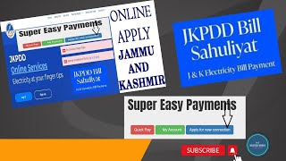 How to apply for JKPDD New Connection Online  Apply for new electricity connection JKPDD 2024 [upl. by Eirrek]