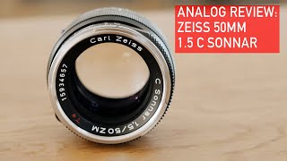 Analog Review Zeiss 50mm 15 C Sonnar [upl. by Enirehtacyram]