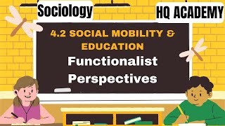 3 Social Mobility Education  Functionalist perspective  Cambridge A LevelSociology 9699 [upl. by Akibma500]