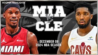 Miami Heat vs Cleveland Cavaliers Full Game Highlights  Dec 8  2024 NBA Season [upl. by Akirderf]