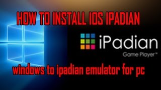 How to install IOS ipadian emulator on your pc simple way in hindi [upl. by Mihalco]