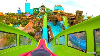 4K Water Coaster Ride at Volcano Bay  HydroMAGNETIC coaster  Krakatau Aqua Coaster [upl. by Roch]