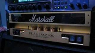 Marshall El34 100100 Dual MonoBloc Amplifier [upl. by Aym]