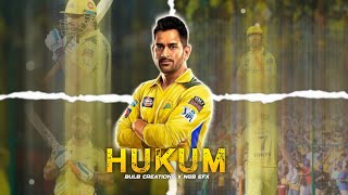 Hukum X Dhoni  Dhoni Whatsapp Status  Csk Whatsapp Status [upl. by Kathie]