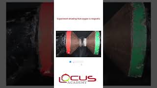 Magnetic property of oxygen science educationalvideos viralshorts [upl. by Nennarb]