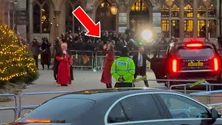 Public Go Wild as Princess Kate Arrives for Christmas Carols at Westminster Abbey🎄 [upl. by Nika]