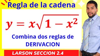 DERIVADA de un PRODUCTO con una RAIZ por REGLA DE LA CADENA y REGLA DEL PRODUCTO [upl. by Berthold]