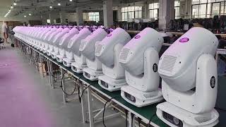 White Housing Beam Light Production stagelighting factorywork uniquebeauty beamlight sharpy [upl. by Annazor]