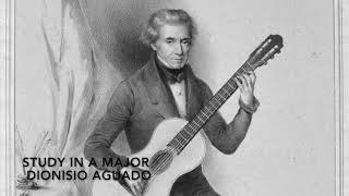 Classical Guitar  Dionisio Aguado  Study in A Major [upl. by Errecart]