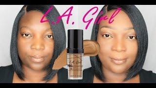 LA Girl Pro Coverage Foundation Rich Cocoa [upl. by Ermentrude508]