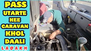 EP 384 HIGH ALTITUDE CHALLENGES OF TRAVELING IN AN OVERLANDER TRUCK LIVING VAN LIFE IN LADAKH [upl. by Anatola]