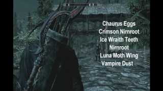 Skyrim invisibility potion ingredient location [upl. by Tiphani]