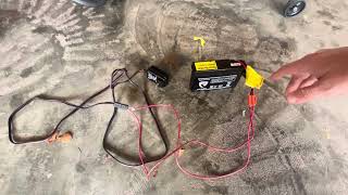 Charging power wheels battery without the original charger part 1 unedited [upl. by Peterman]