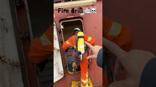 Ship Fire drill training☠️🛳️👨🏻‍🚒 explore shipping drill seaman [upl. by Copp]